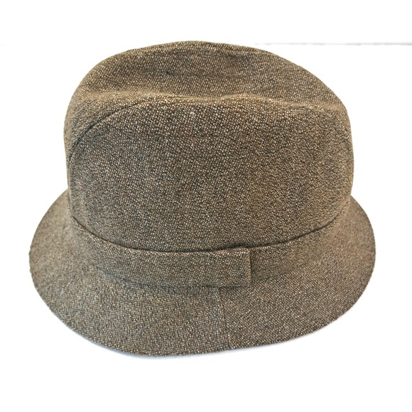 L.L. Bean Other - LL Bean Men's M Trilby Hat WG Keepers Tweed Pure Wool Tweed Brown England Fedora